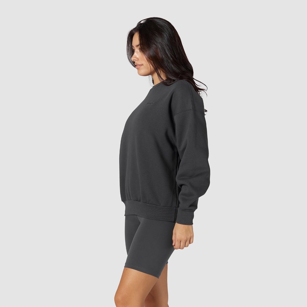 Lounge Underwear 365 Oversized Crew Neck Jumper Pebble | 018542BCS