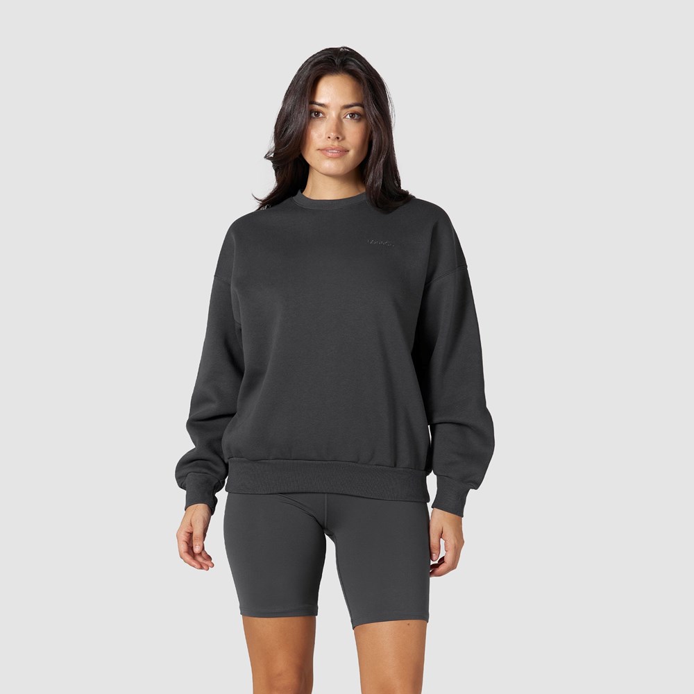 Lounge Underwear 365 Oversized Crew Neck Jumper Pebble | 018542BCS