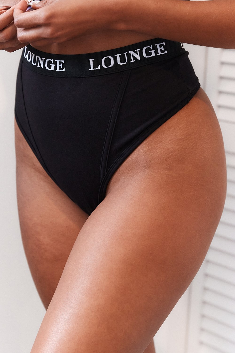 Lounge Underwear Bamboo Basic Ranne Mustat | 325806JGM