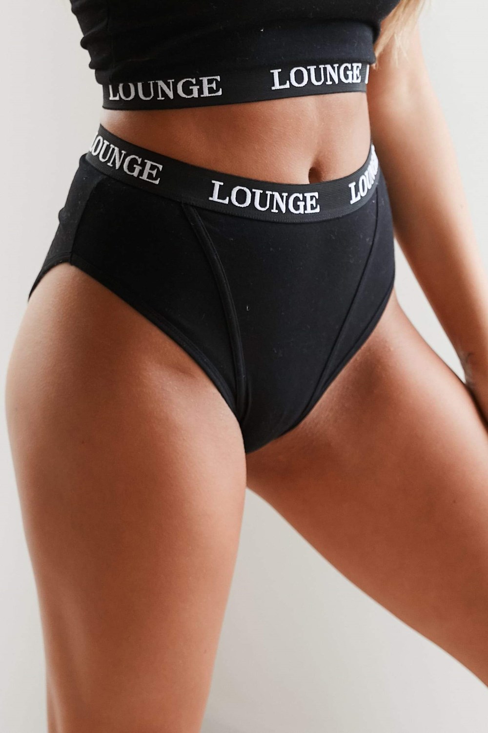 Lounge Underwear Basic Briefs Mustat | 724085YAD