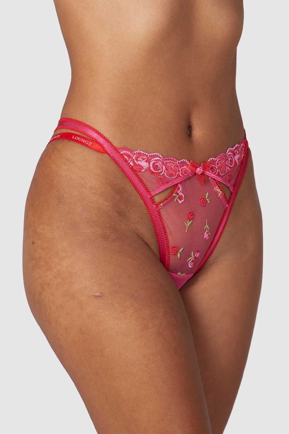 Lounge Underwear Blush Embroidered Briefs Pinkki | 187549HUC