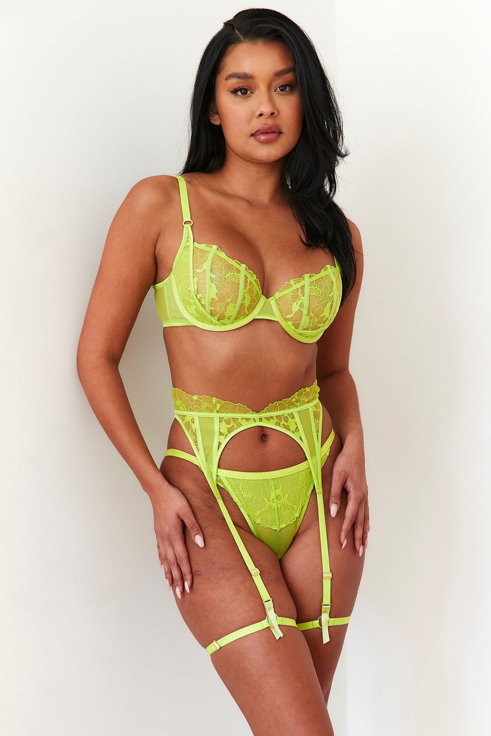 Lounge Underwear Carmen Intimates Set Lime | 470123LDV