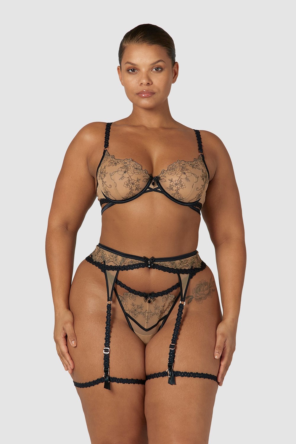 Lounge Underwear Catherine Intimates Set Mustat | 265378MUP