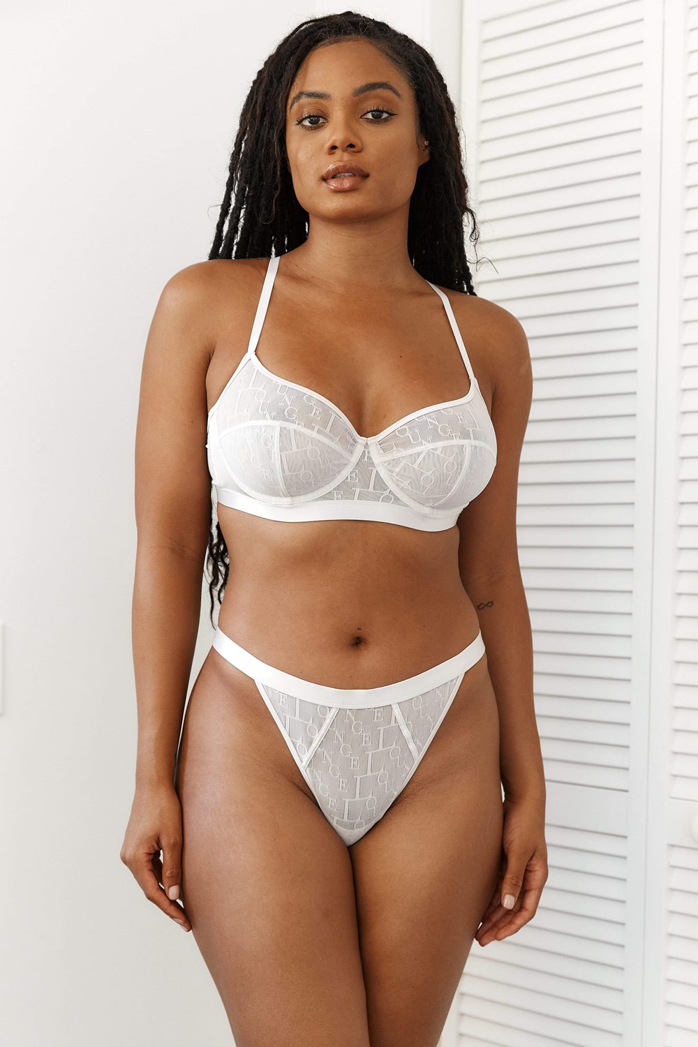 Lounge Underwear Chic Balcony Bra & Ranne Set Pearl | 723094PID