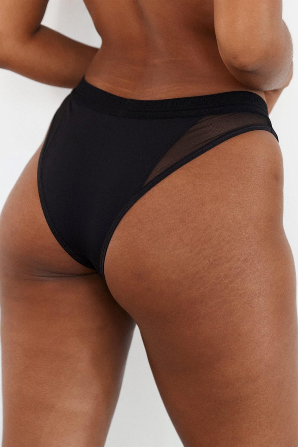 Lounge Underwear Contour Mesh Briefs Mustat | 829354PBQ