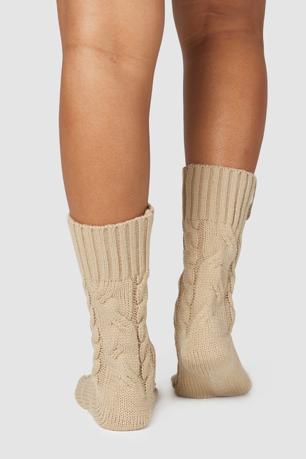 Lounge Underwear Cosy Neulottu Socks Mink | 619052CUV