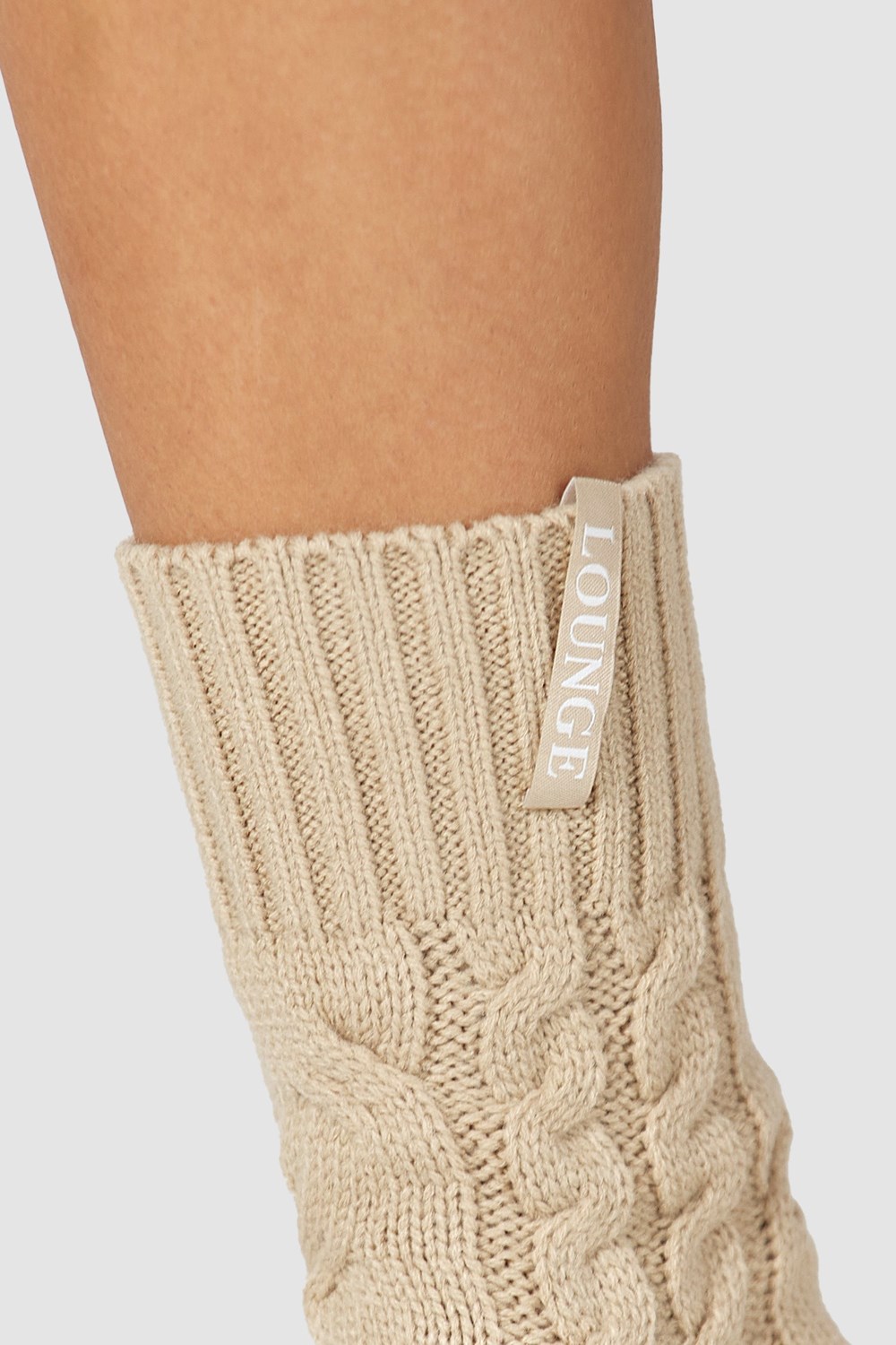 Lounge Underwear Cosy Neulottu Socks Mink | 619052CUV