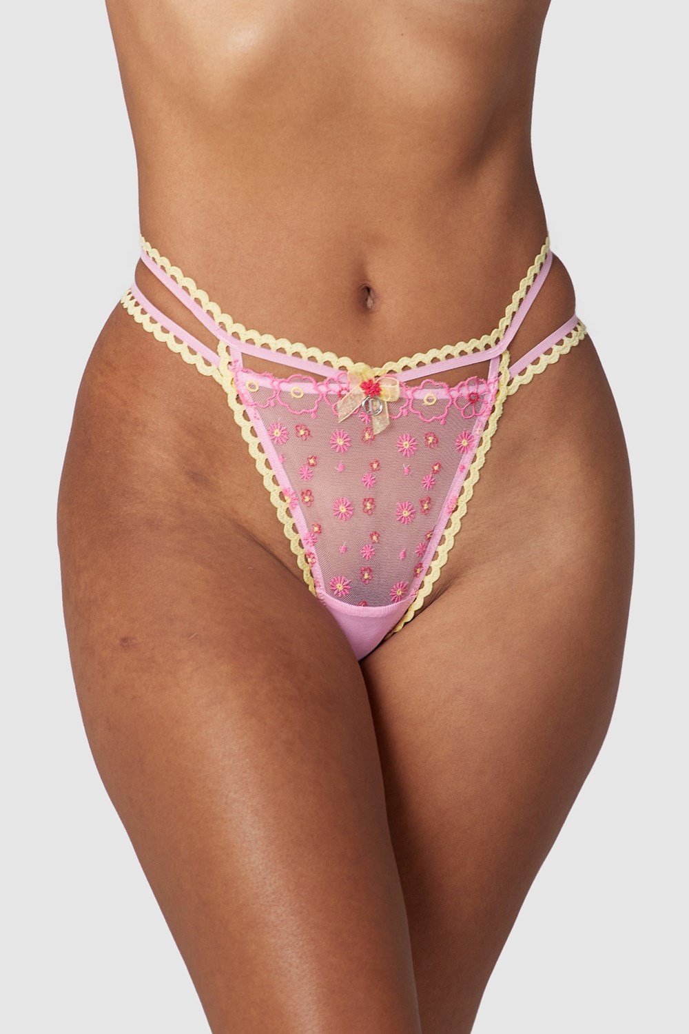 Lounge Underwear Daisy Embroidered Ranne Pinkki | 251796MOI