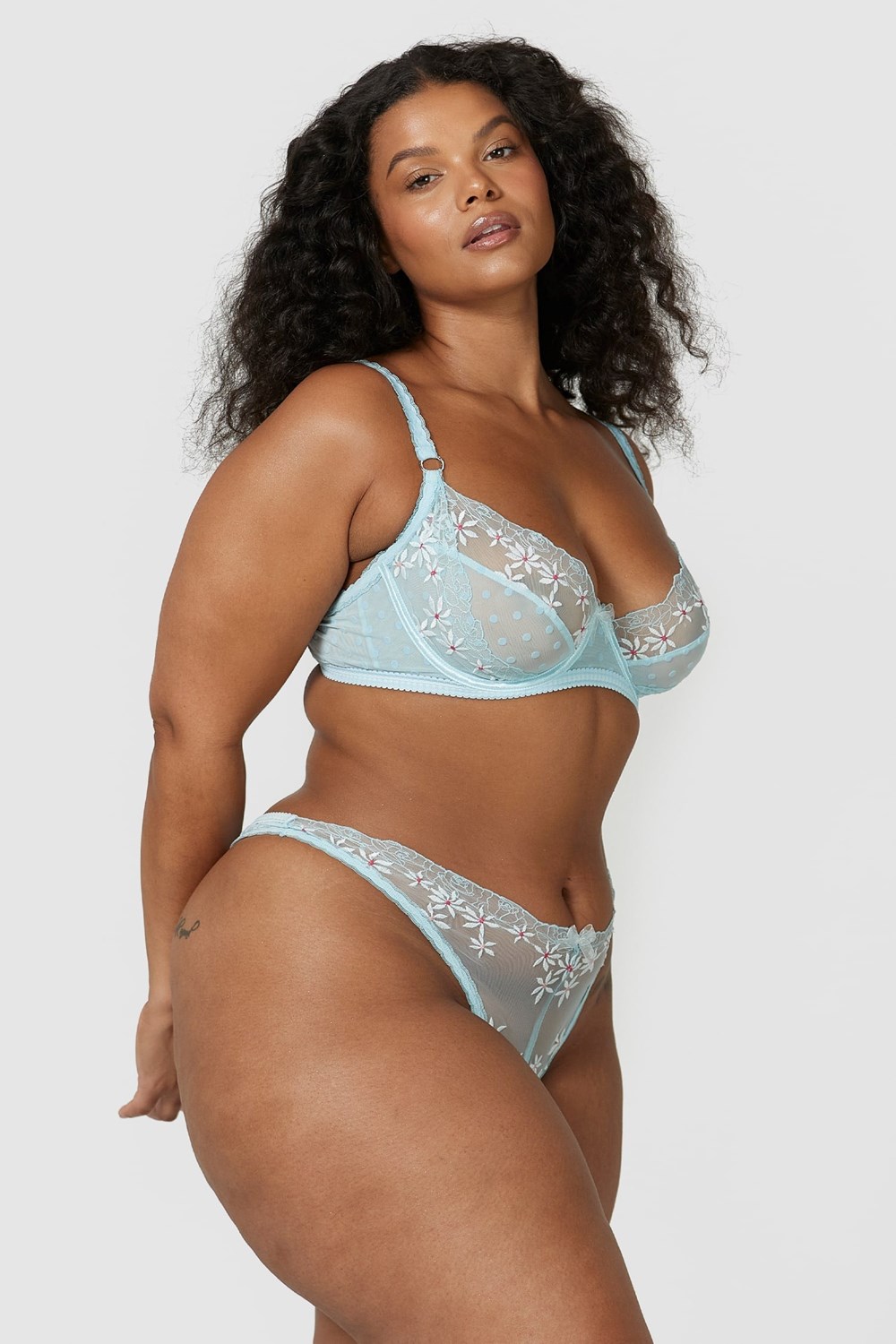 Lounge Underwear Flair Balcony Bra & Ranne/Briefs Set Sininen | 045283PYJ