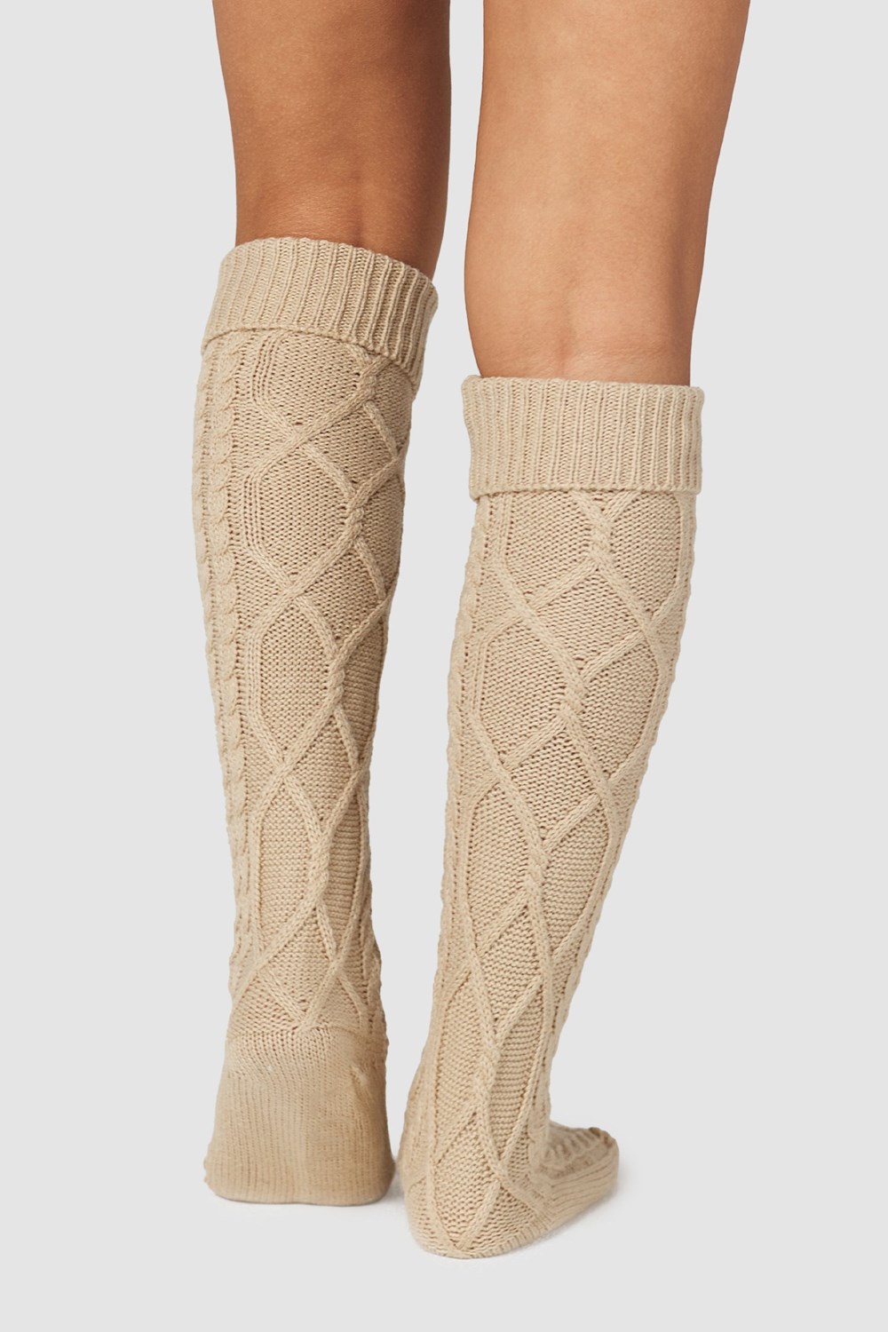 Lounge Underwear Knee-High Cosy Neulottu Socks Mink | 392610WAO