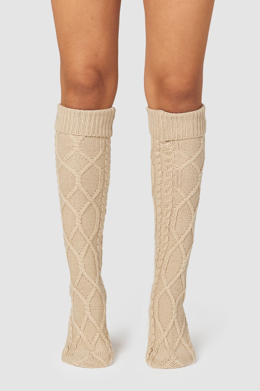 Lounge Underwear Knee-High Cosy Neulottu Socks Mink | 392610WAO