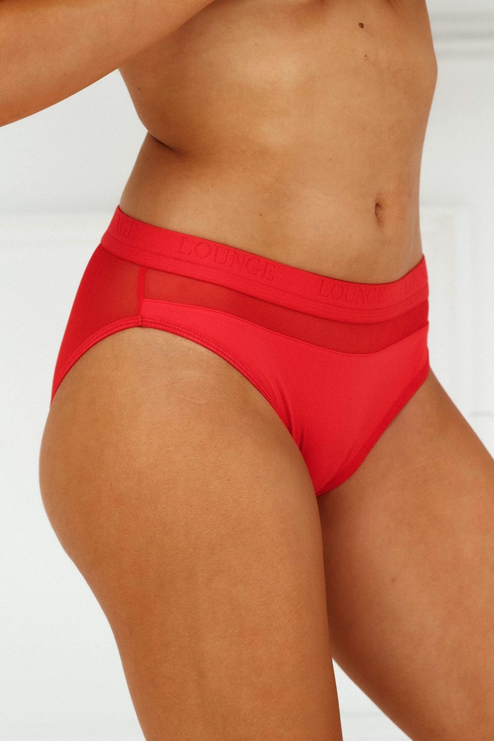 Lounge Underwear Mesh Briefs Punainen | 475236RSZ