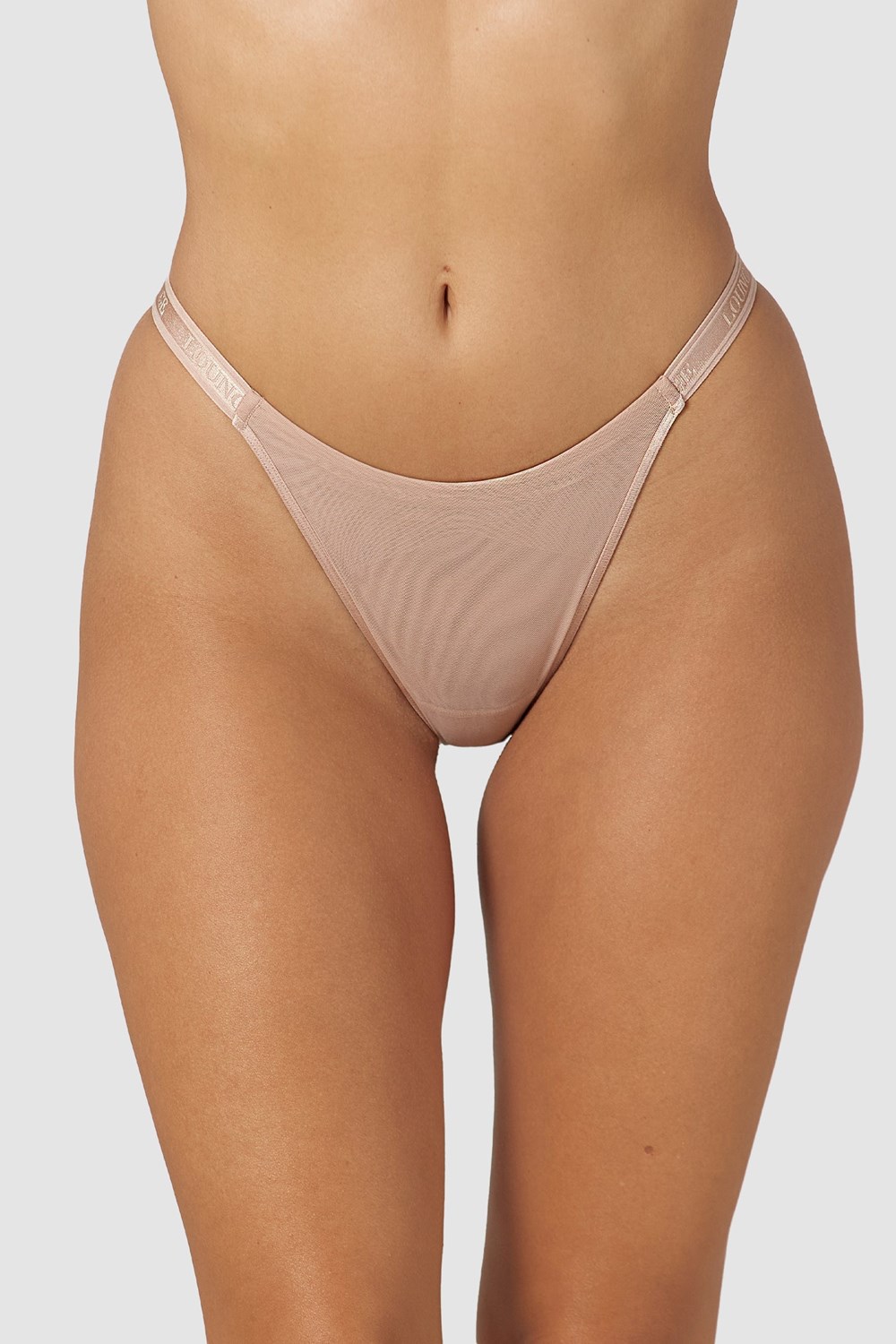 Lounge Underwear Smooth Mesh Briefs Taupe | 451298DPB