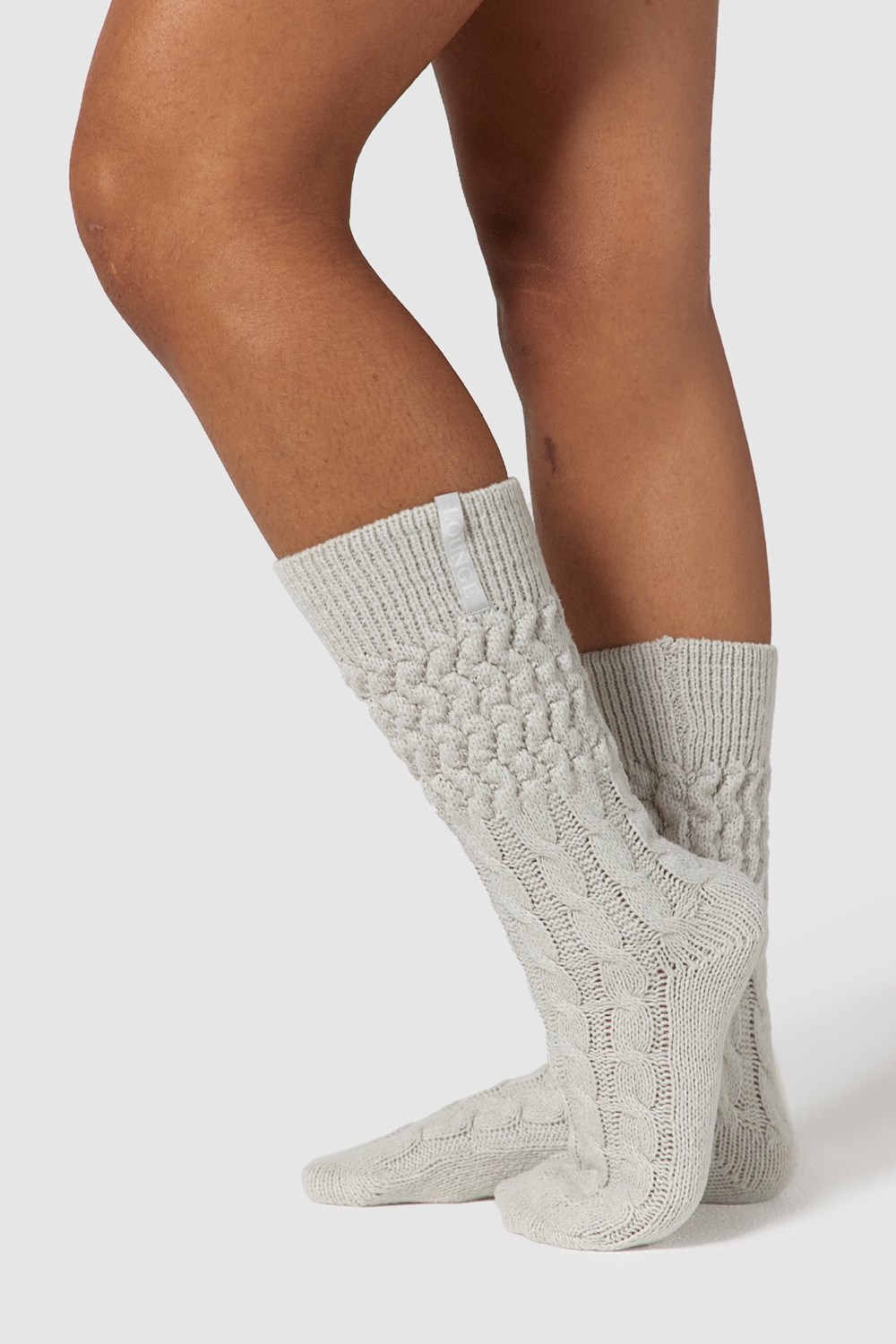 Lounge Underwear Snug Neulottu Socks Frost | 730896CLJ