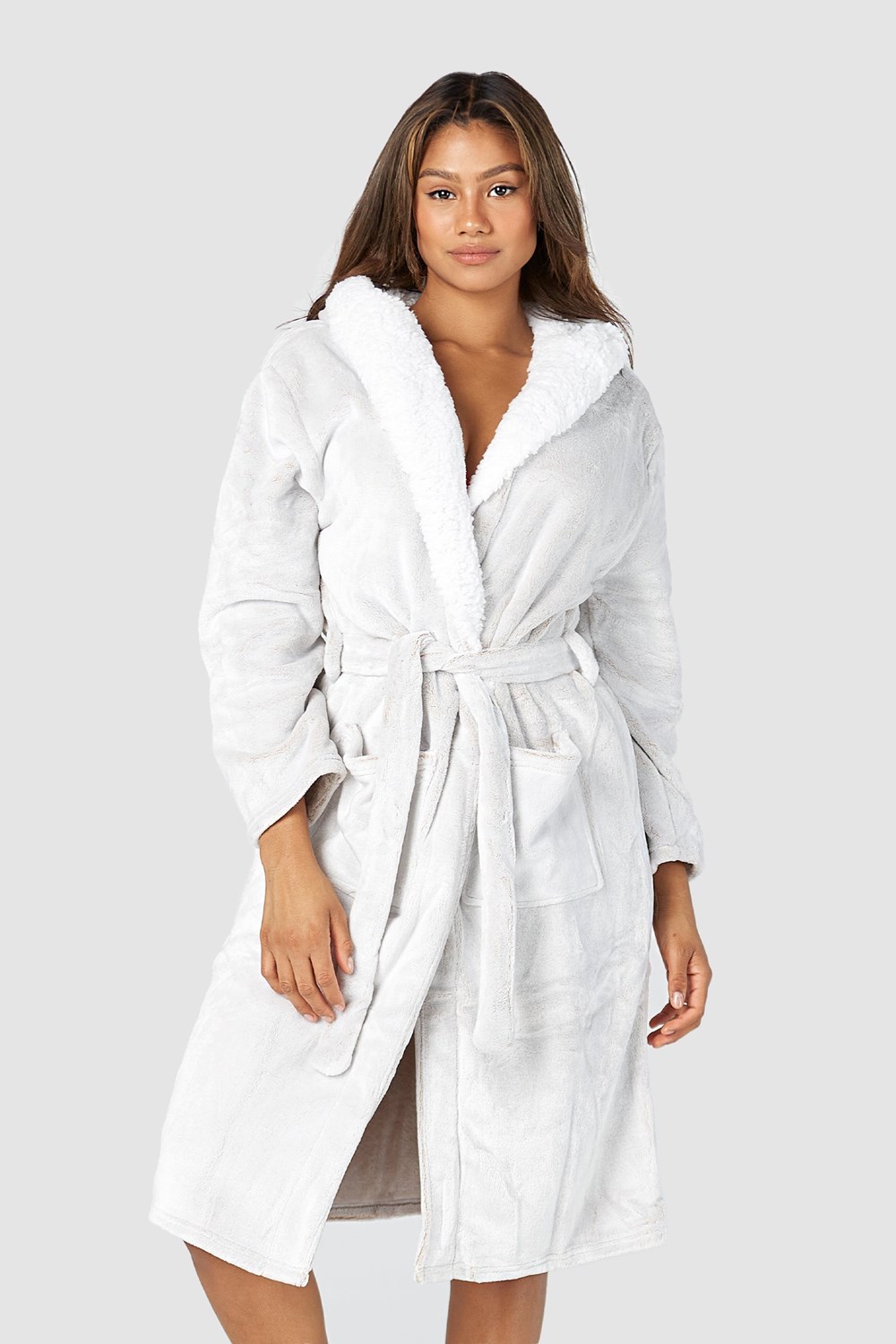 Lounge Underwear So Soft Luxury Dressing Gown Mink | 047915LSR