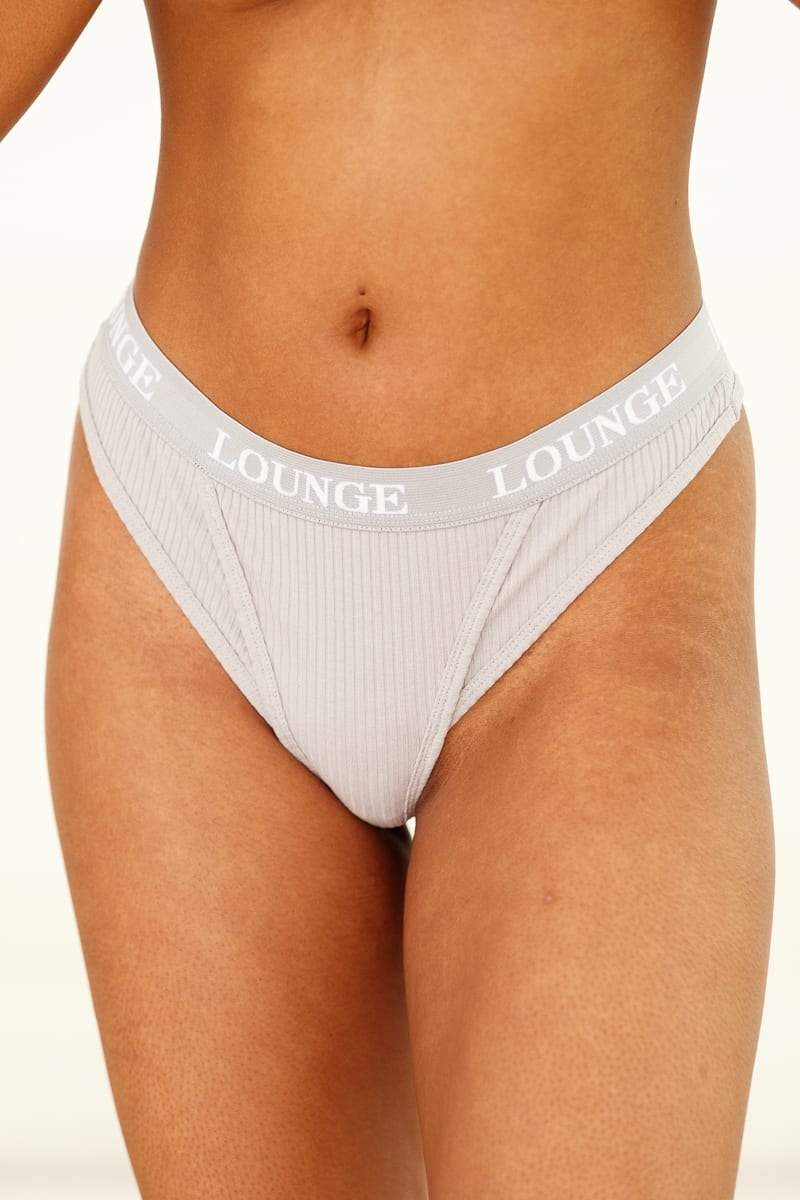 Lounge Underwear Ultra Mukavuus Ribbed Ranne Harmaat | 045637XJD