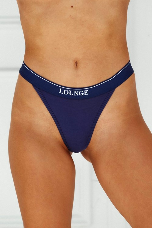 Lounge Underwear Bamboo Minimal Triangle Ranne Laivastonsininen | 740153VRU