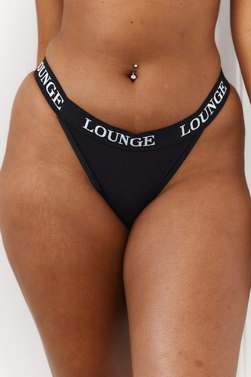 Lounge Underwear Bamboo Triangle Ranne Mustat | 035472CPT