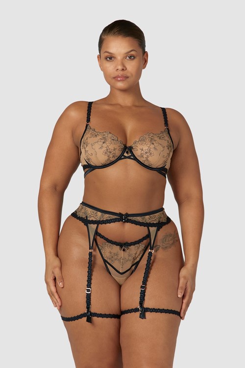 Lounge Underwear Catherine Intimates Set Mustat | 265378MUP