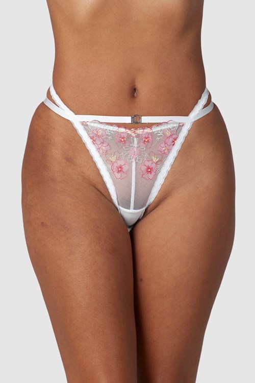 Lounge Underwear Ditsy Embroidered Briefs Valkoinen | 398610QXK