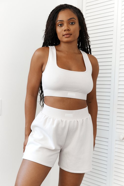 Lounge Underwear Essential Crop Top & Shorts Set Kerma | 231785YPN