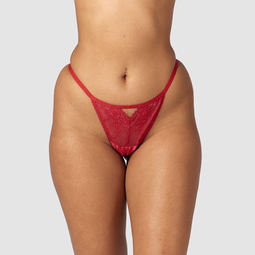 Lounge Underwear Flirt G-string Viininpunainen | 741206QCL