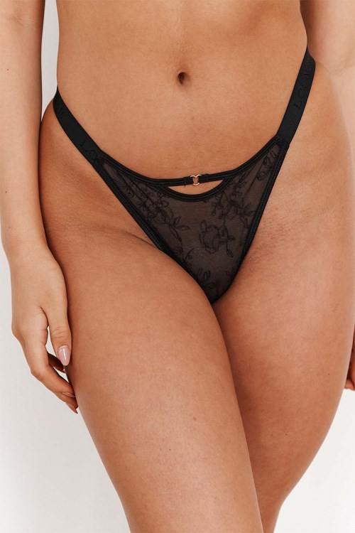 Lounge Underwear Grace Ranne Mustat | 281409FAT