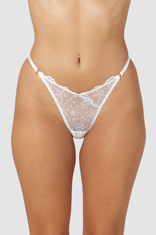 Lounge Underwear Slinky Open Back Briefs Valkoinen | 234679JDI