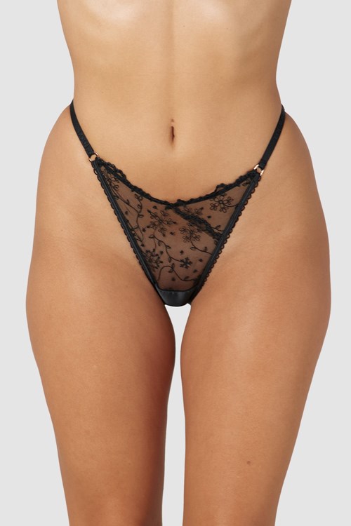 Lounge Underwear Slinky Open Back Briefs Mustat | 295480WTB