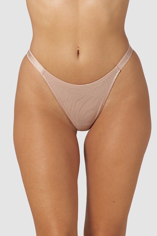 Lounge Underwear Smooth Mesh Briefs Taupe | 247083CWA