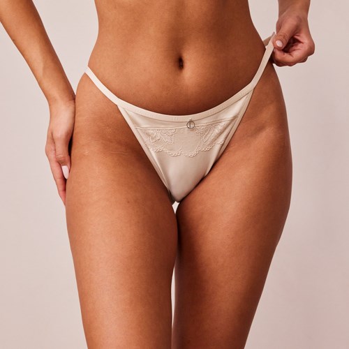 Lounge Underwear Soft Satin Briefs Latte | 290613LPN