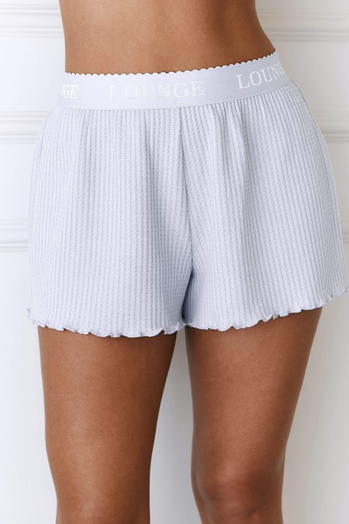 Lounge Underwear Soft Waffle Pajama Shorts Frost | 370526WUE