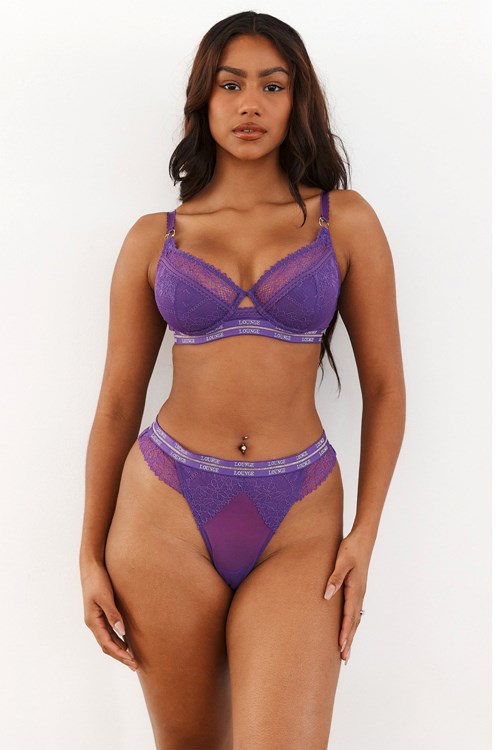 Lounge Underwear Vogue Balcony Bra & Ranne/Briefs Set Violetit | 865427EFO